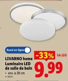 Offre: Luminaire LED de salle de bain