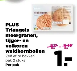 Triangels meergranen, tijger- en volkoren waldkornbollen