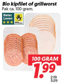 Bio kipfilet of grillworst