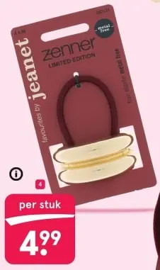 Aanbieding: Haar elastiek met gouden detail