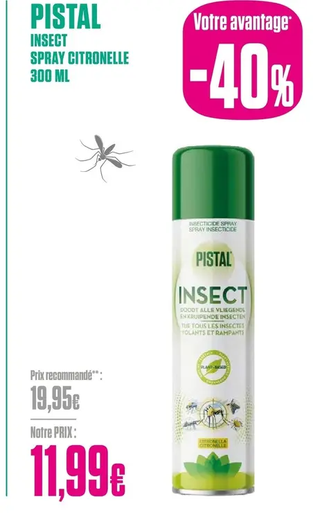 Offre: Insect spray citronelle