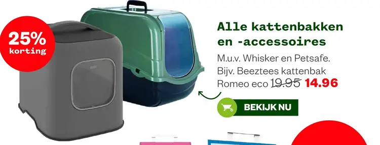 Aanbieding: Alle kattenbakken en -accessoires