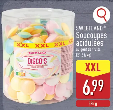 Offre: Soucoupes acidulées