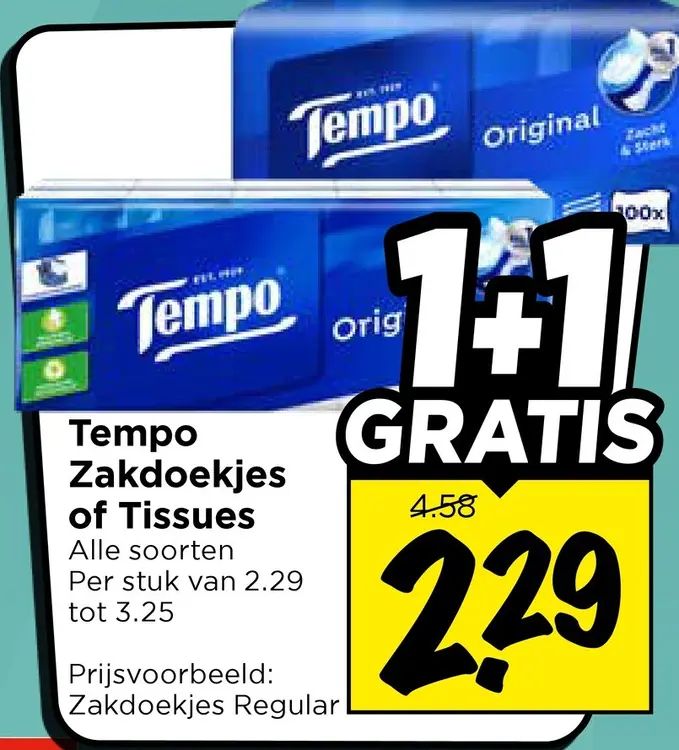 Aanbieding: Zakdoekjes of Tissues