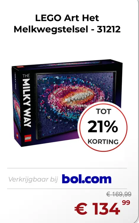 Aanbieding: LEGO Art Het Melkwegstelsel - 31212