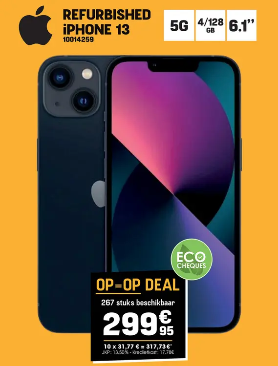 Aanbieding: Refurbished iphone 13