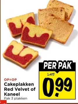 Cakeplakken Red Velvet of Kaneel
