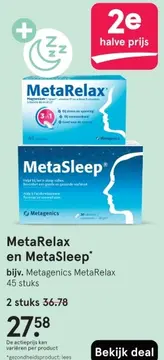 Aanbieding: MetaRelax en MetaSleep