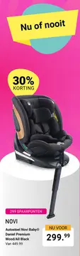 Aanbieding: Autostoel Novi Baby® Daniel Premium Wood/All Black