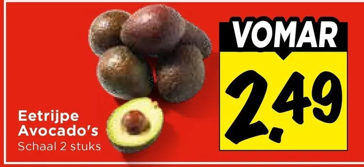 Eetrijpe Avocado's