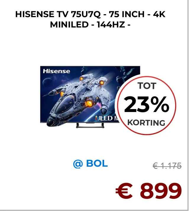 Aanbieding: Tv 75u7q