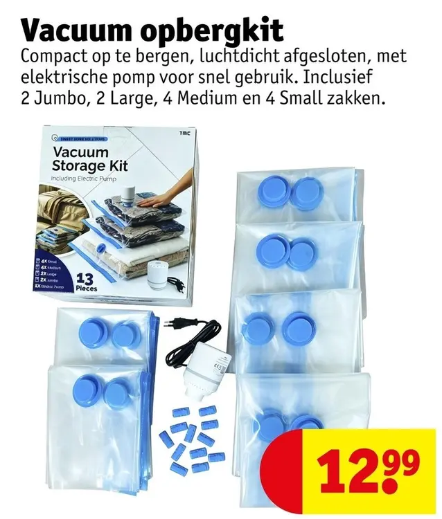 Promotie: Vacuum opbergkit