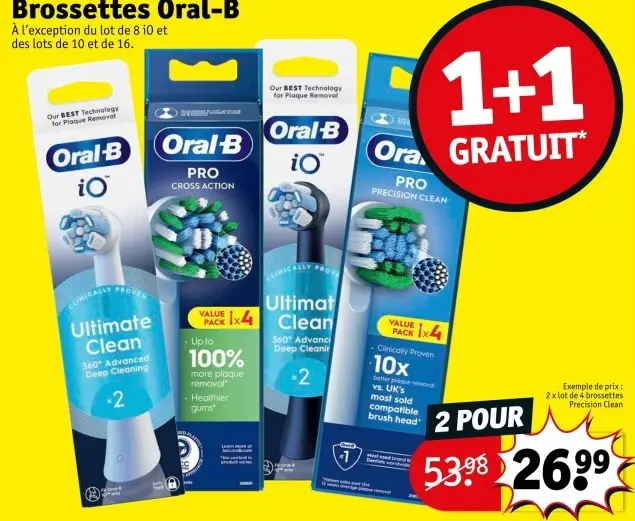 Offre: Brossettes Oral-B