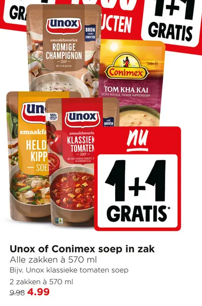 Aanbieding: Soep in zak