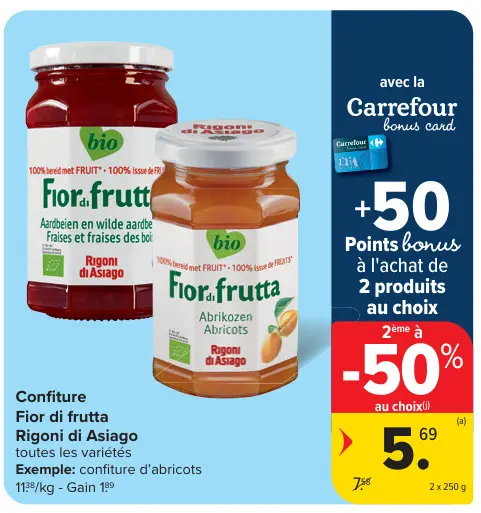 Offre: Confiture Fior di frutta