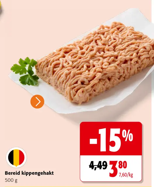 Promotie: Bereid kippengehakt