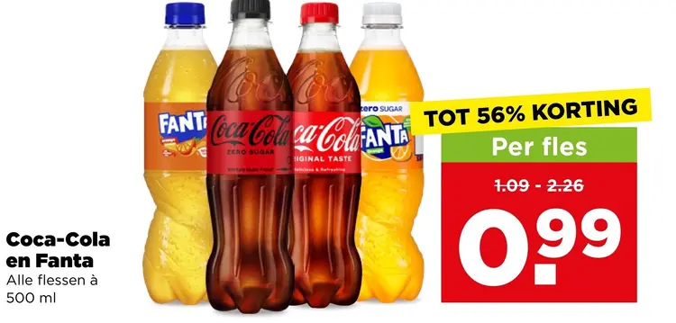 Aanbieding: Coca-Cola en Fanta