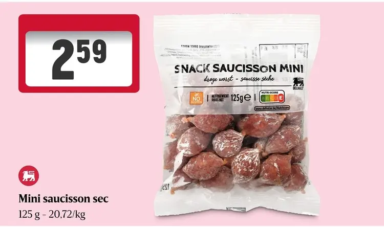 Offre: Delhaize Mini saucisson sec
