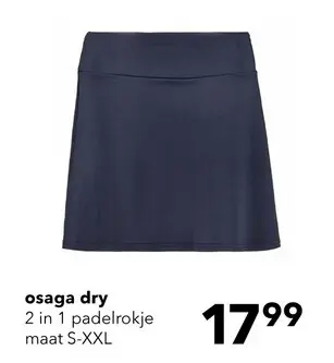 Aanbieding: Osaga Dry dames padel rok met broekje blauw