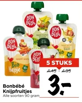 Aanbieding: Bonbébé Knijpfruitjes