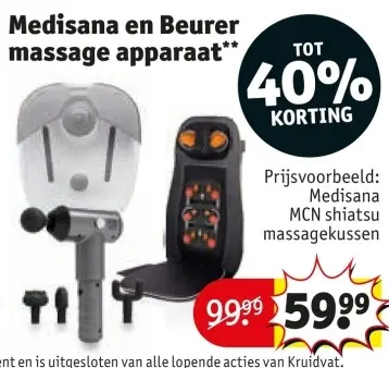 Aanbieding: Medisana en Beurer massage apparaat