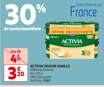 Offre: ACTIVIA SAVEUR VANILLE