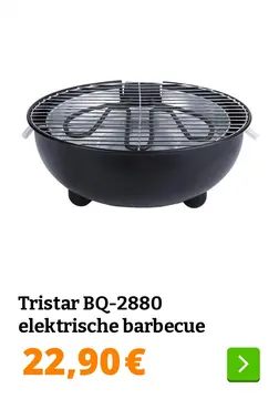 Aanbieding: Tristar BQ-2880 elektrische barbecue
