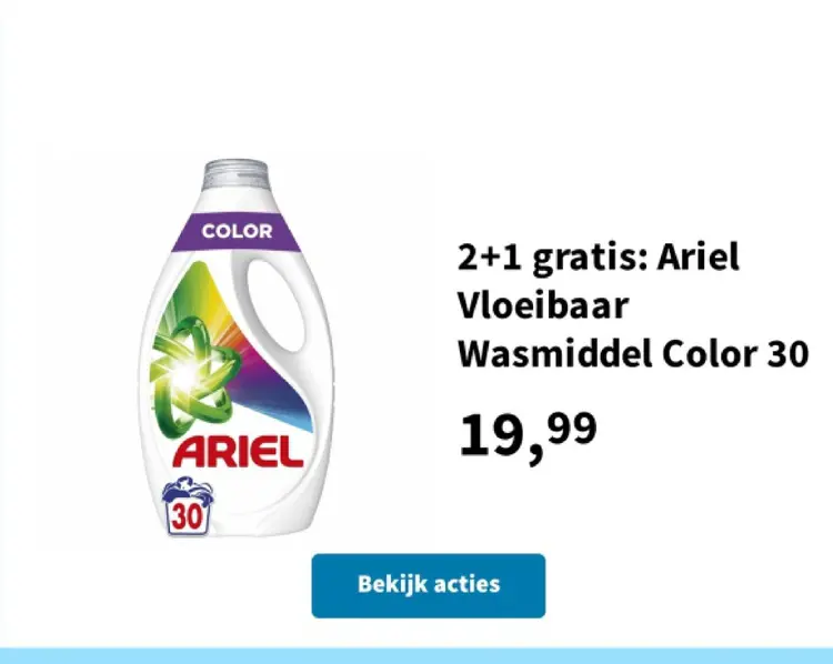 Promotie: Ariel Vloeibaar Wasmiddel Color