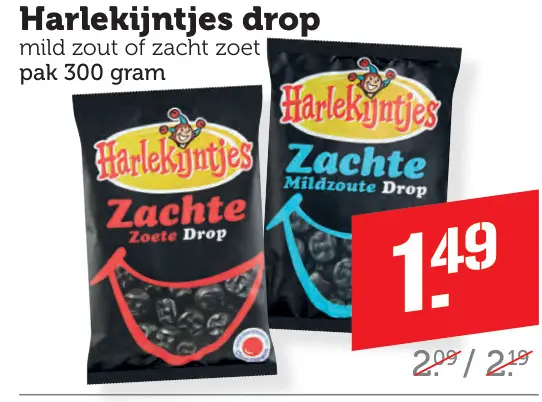 Aanbieding: Harlekijntjes drop