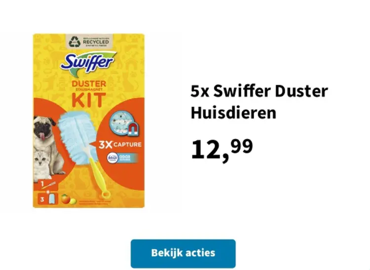 Promotie: Swiffer Duster Huisdieren
