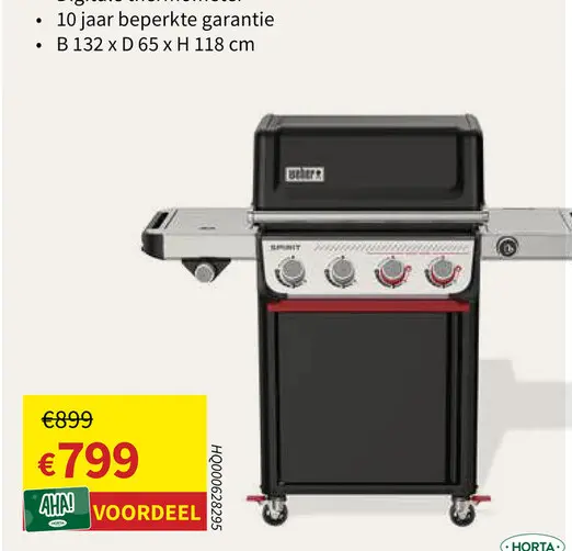 Promotie: Weber Spirit Gas BBQ