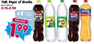 Aanbieding: 7UP, Pepsi of Rivella