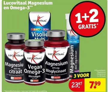 Aanbieding: Lucovitaal Magnesium en Omega-3