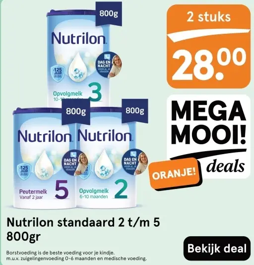 Aanbieding: Nutrilon standaard 2 t/m 5