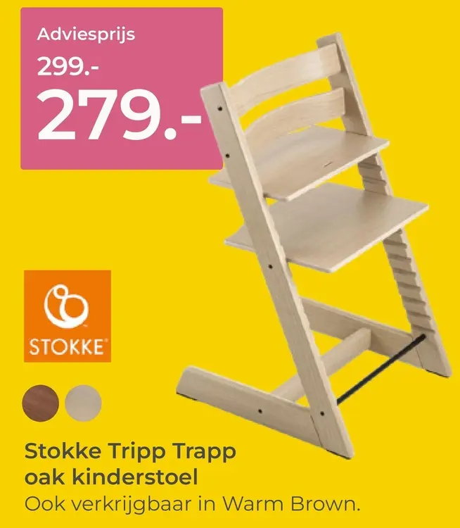 Aanbieding: Tripp Trapp oak kinderstoel