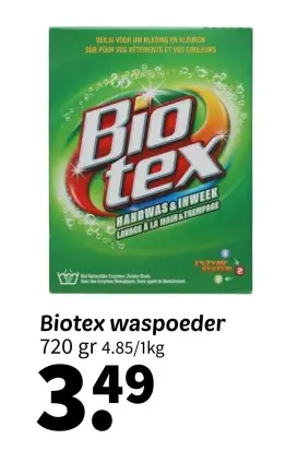 Promotie: Biotex waspoeder