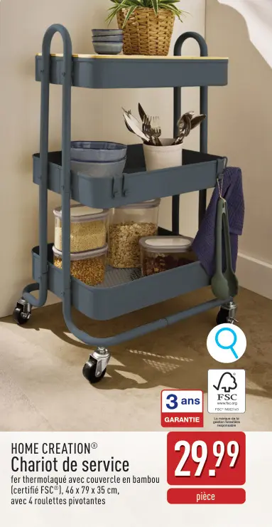 Offre: Chariot de service