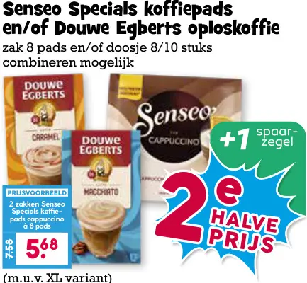 Aanbieding: Specials koffiepads en/of oploskoffie