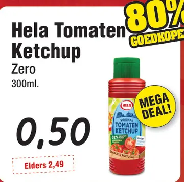 Aanbieding: Hela Tomaten Ketchup