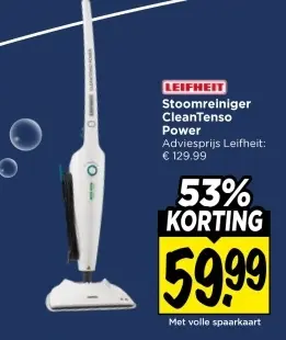 Aanbieding: Stoomreiniger CleanTenso Power