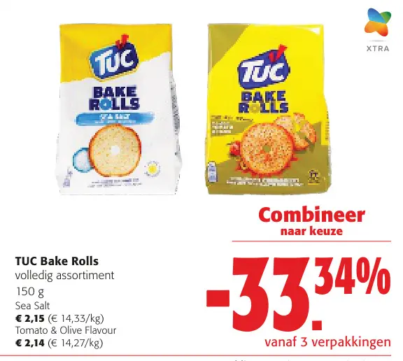Promotie: TUC Bake Rolls