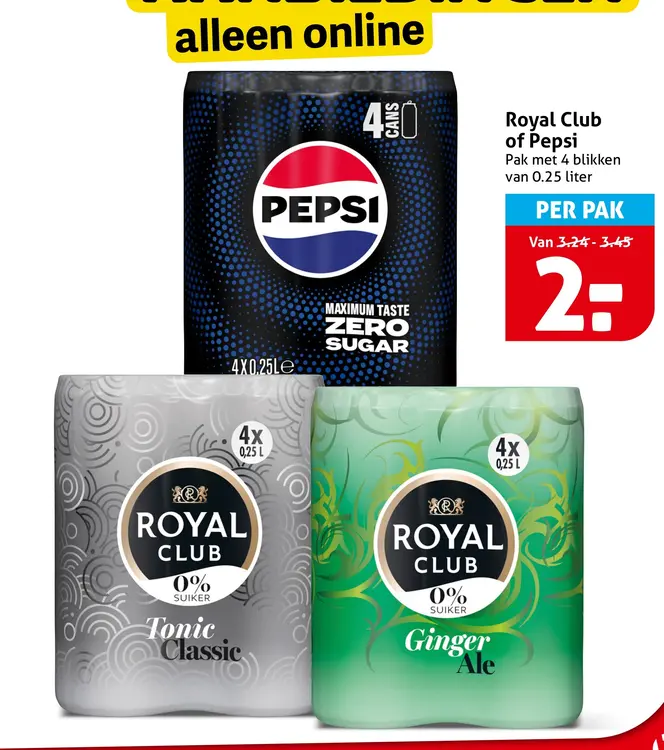 Aanbieding: Royal Club of Pepsi