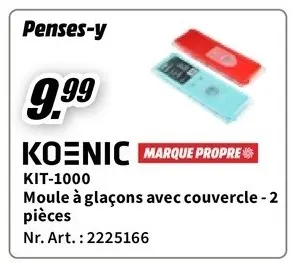 Offre: Moule a glacons avec couvercle