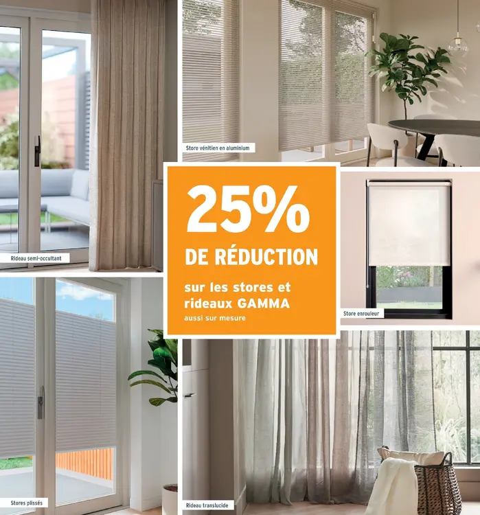 Offre: stores et rideaux