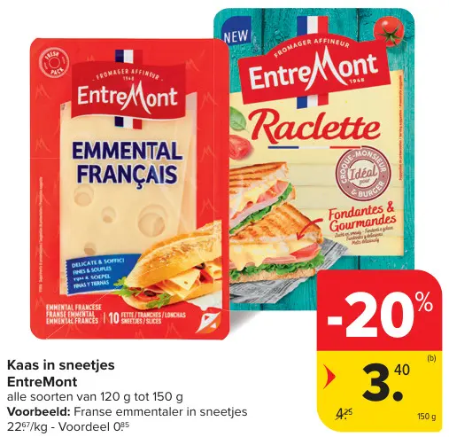 Promotie: Kaas in sneetjes