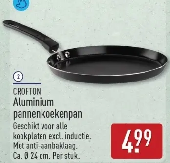 Aanbieding: Aluminium pannenkoekenpan