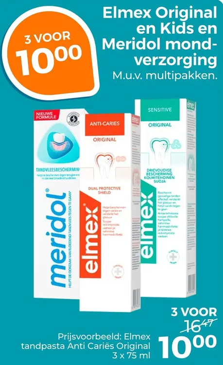 Aanbieding: Original en Kids en Meridol mondverzorging