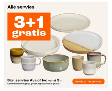 Aanbieding: servies Ava of Ivo