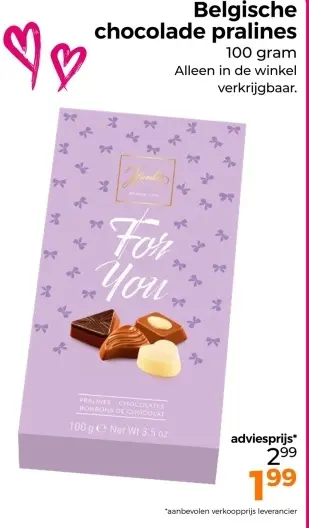 Aanbieding: Belgische chocolade pralines