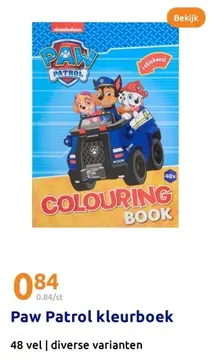 Aanbieding: Paw Patrol kleurboek